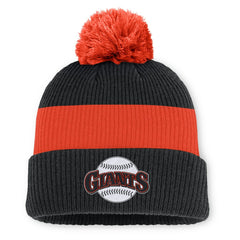 MLB San Francisco Giants Nike Cooperstown Collection Peak Standard Cuffed Knit Hat with Pom