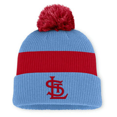MLB St. Louis Cardinals Nike Cooperstown Collection Peak Standard Cuffed Knit Hat with Pom