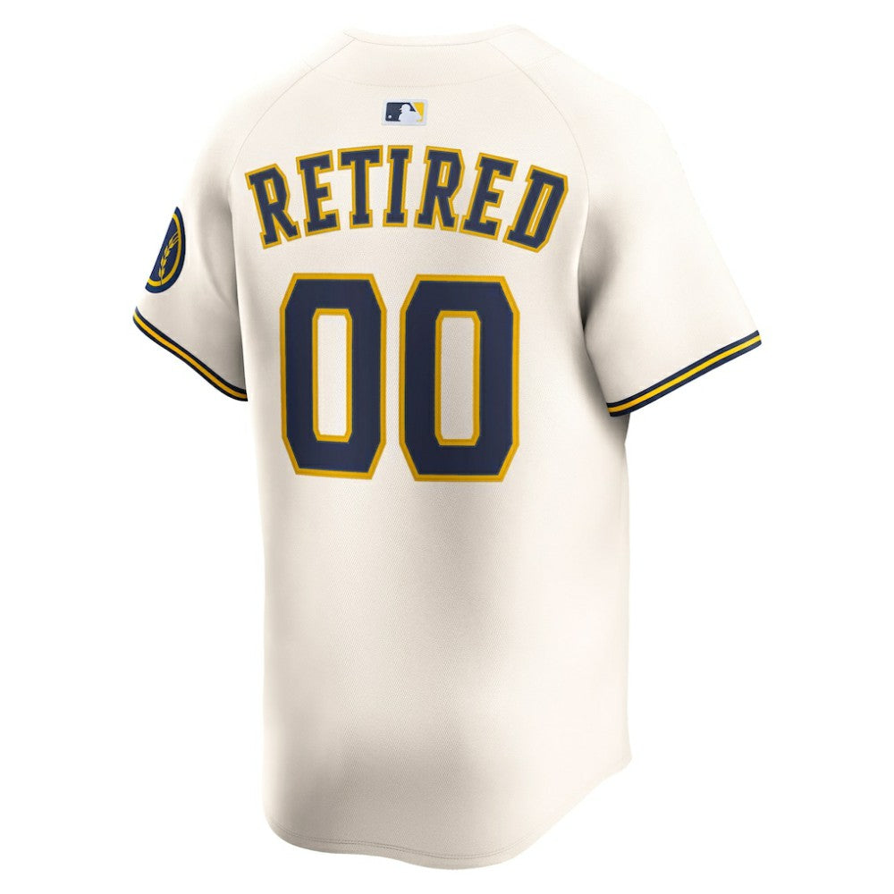 MLB Milwaukee Brewers Nike Home Limited Pick-A-Player Retired Roster Jersey