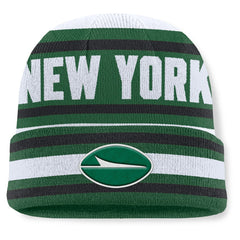 Center Cuffed Knit Hat - New York Jets