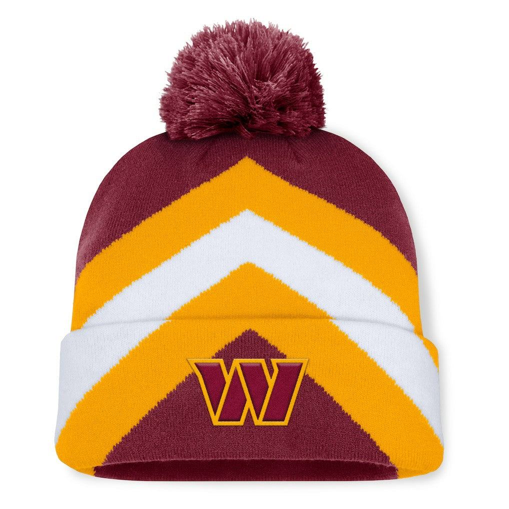 Women's Cornerback Cuffed Knit Hat with Pom - Washington Commanders