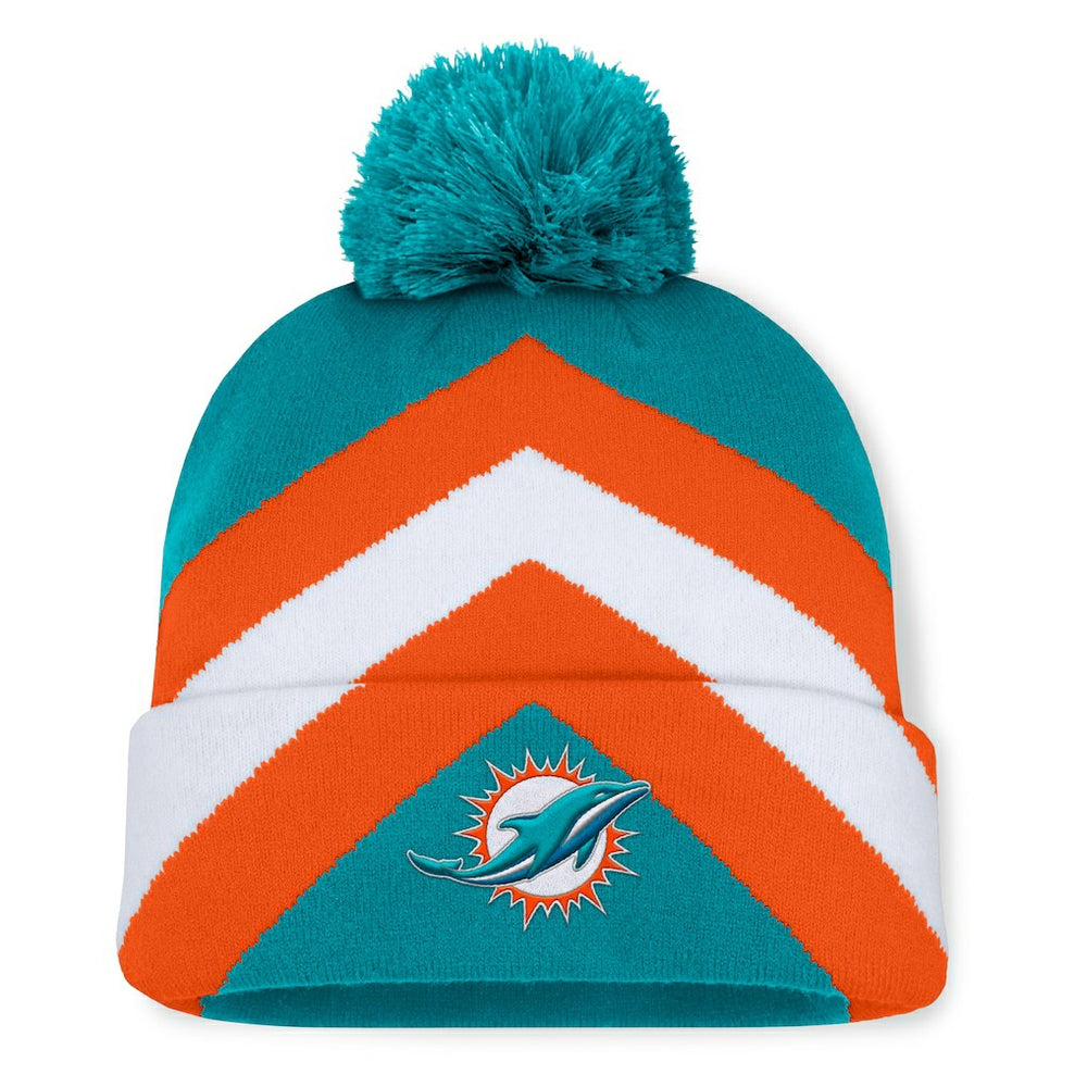 Women's Cornerback Cuffed Knit Hat with Pom - Miami Dolphins