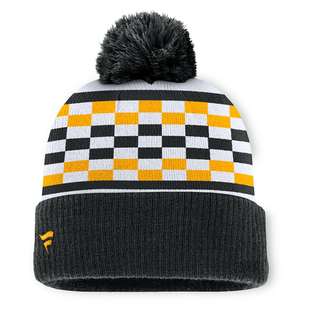 Women's End Zone Cuffed Knit Hat with Pom - Pittsburgh Steelers