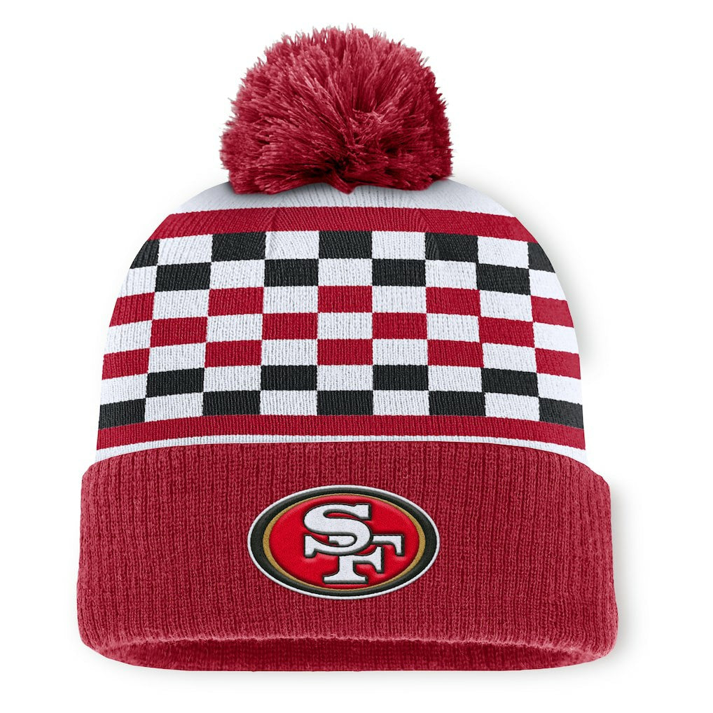 Women's End Zone Cuffed Knit Hat with Pom - San Francisco 49ers
