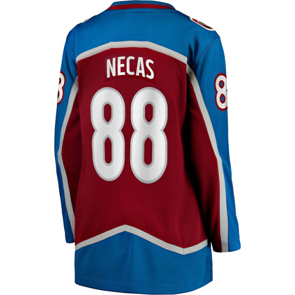 NHL Burgundy Martin Necas Colorado Avalanche Fanatics Women's Breakaway Player Jersey