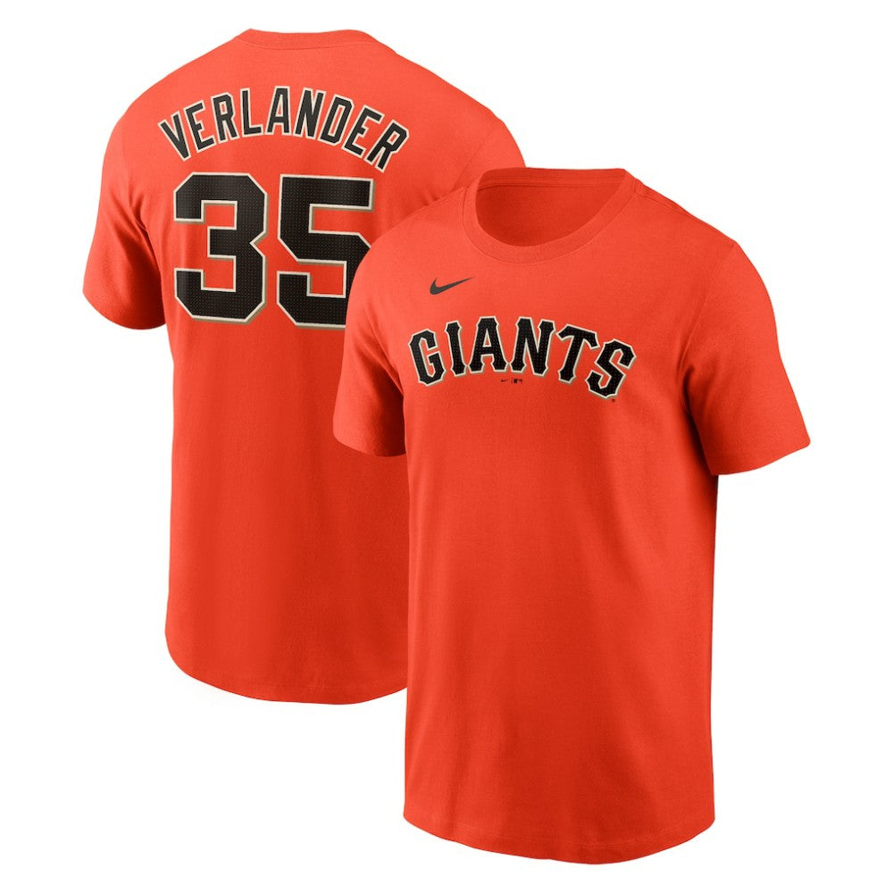 MLB Justin Verlander San Francisco Giants Nike Fuse Name & Number T-Shirt