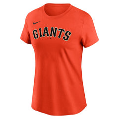 MLB Justin Verlander San Francisco Giants Nike Women's Cooperstown Collection Fuse Name & Number T-Shirt