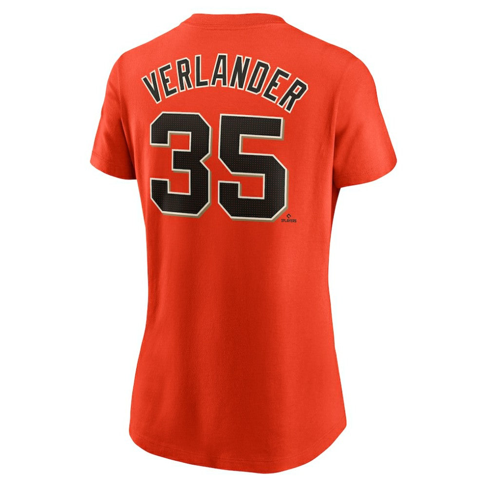 MLB Justin Verlander San Francisco Giants Nike Women's Cooperstown Collection Fuse Name & Number T-Shirt