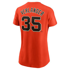MLB Justin Verlander San Francisco Giants Nike Women's Cooperstown Collection Fuse Name & Number T-Shirt