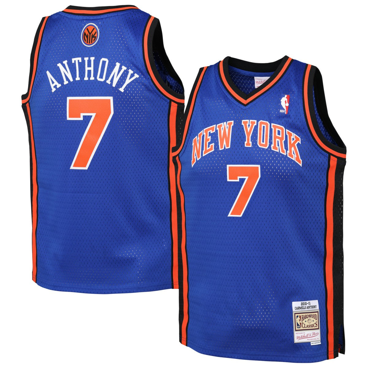 NBA Carmelo Anthony New York Knicks Youth 2010/11 Hardwood Classics Swingman Jersey