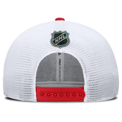 NHL Red/White Chicago Blackhawks Fanatics Centennial Adjustable Trucker Hat