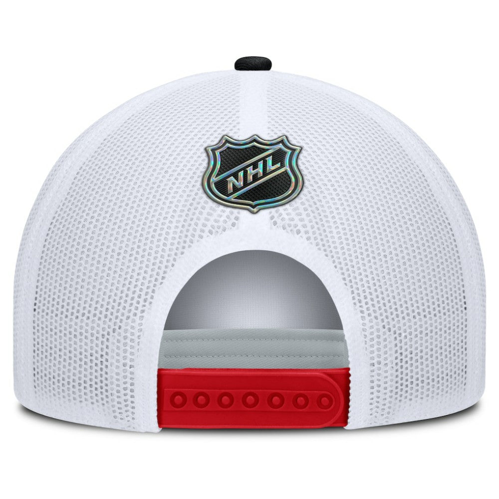 NHL Red/White Chicago Blackhawks Fanatics Centennial Foam Front Adjustable Trucker Hat