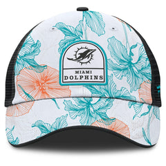 Tropical Adjustable Trucker Hat - Miami Dolphins