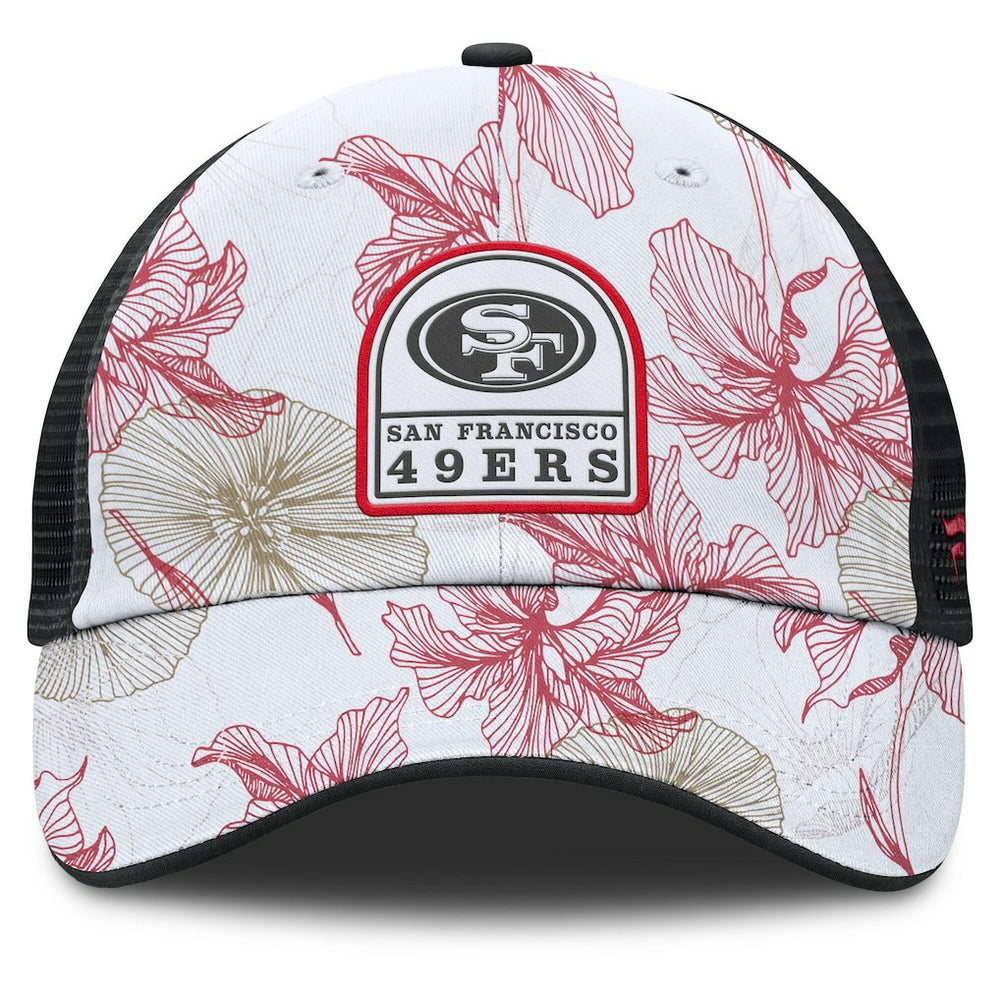 Tropical Adjustable Trucker Hat - San Francisco 49ers
