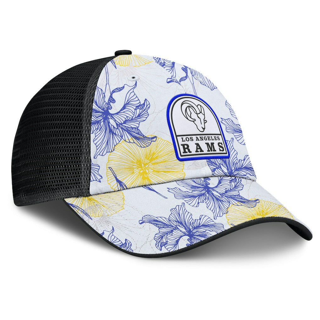 Tropical Adjustable Trucker Hat - Los Angeles Rams