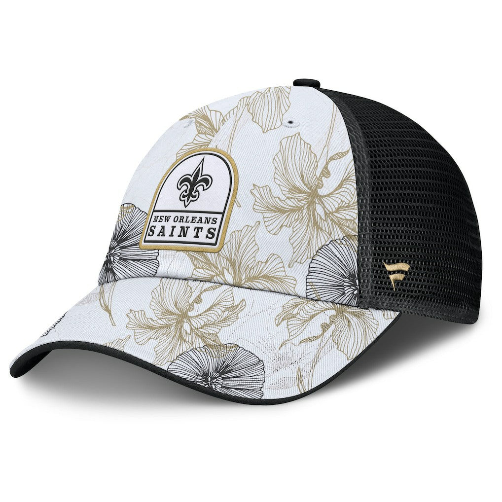 Tropical Adjustable Trucker Hat - New Orleans Saints
