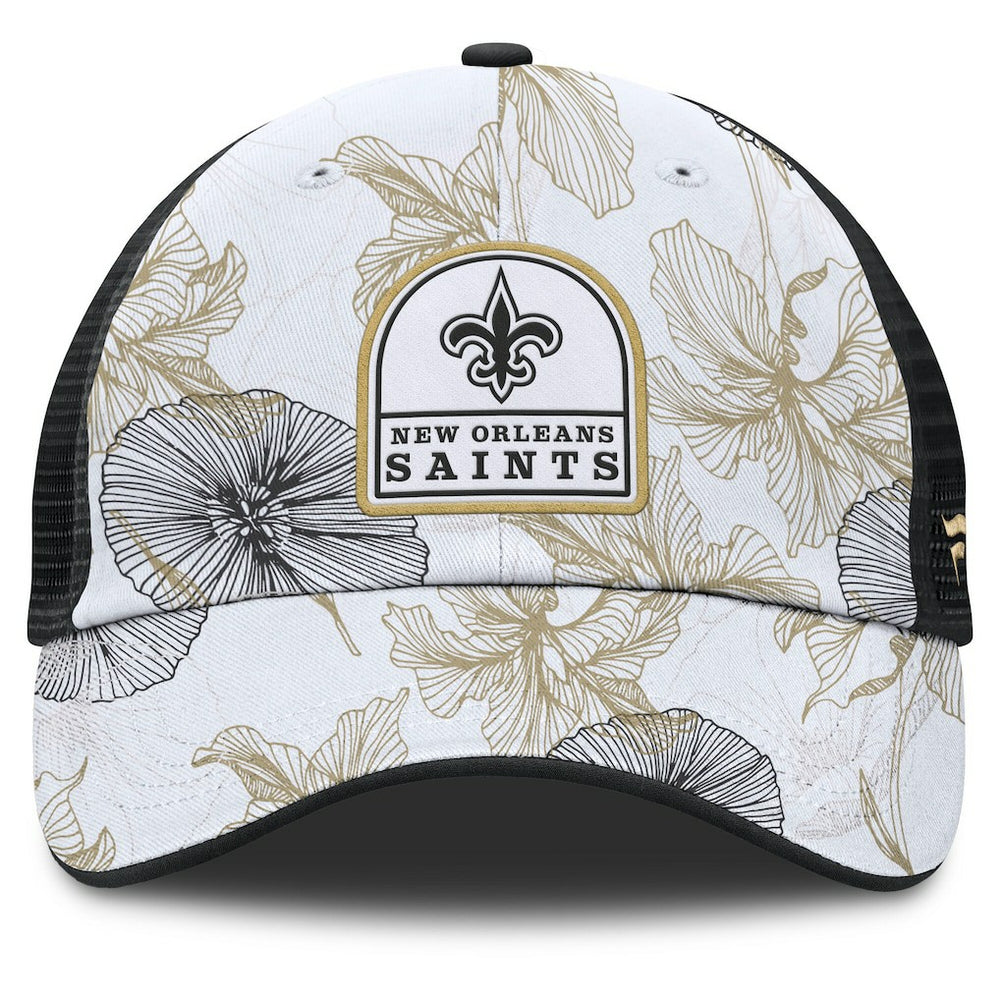 Tropical Adjustable Trucker Hat - New Orleans Saints
