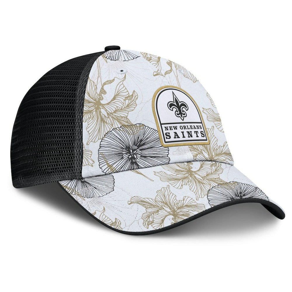 Tropical Adjustable Trucker Hat - New Orleans Saints