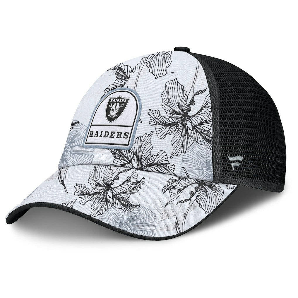 Tropical Adjustable Trucker Hat - Las Vegas Raiders