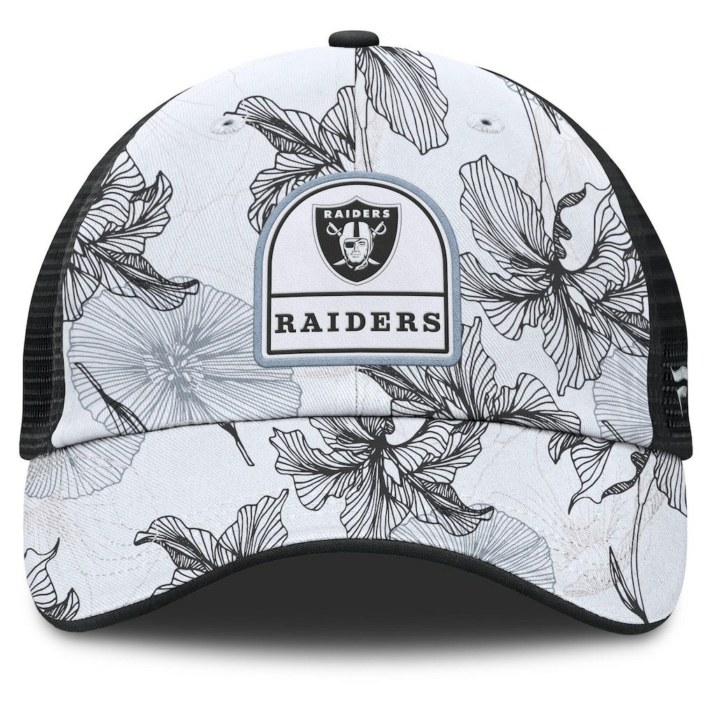 Tropical Adjustable Trucker Hat - Las Vegas Raiders
