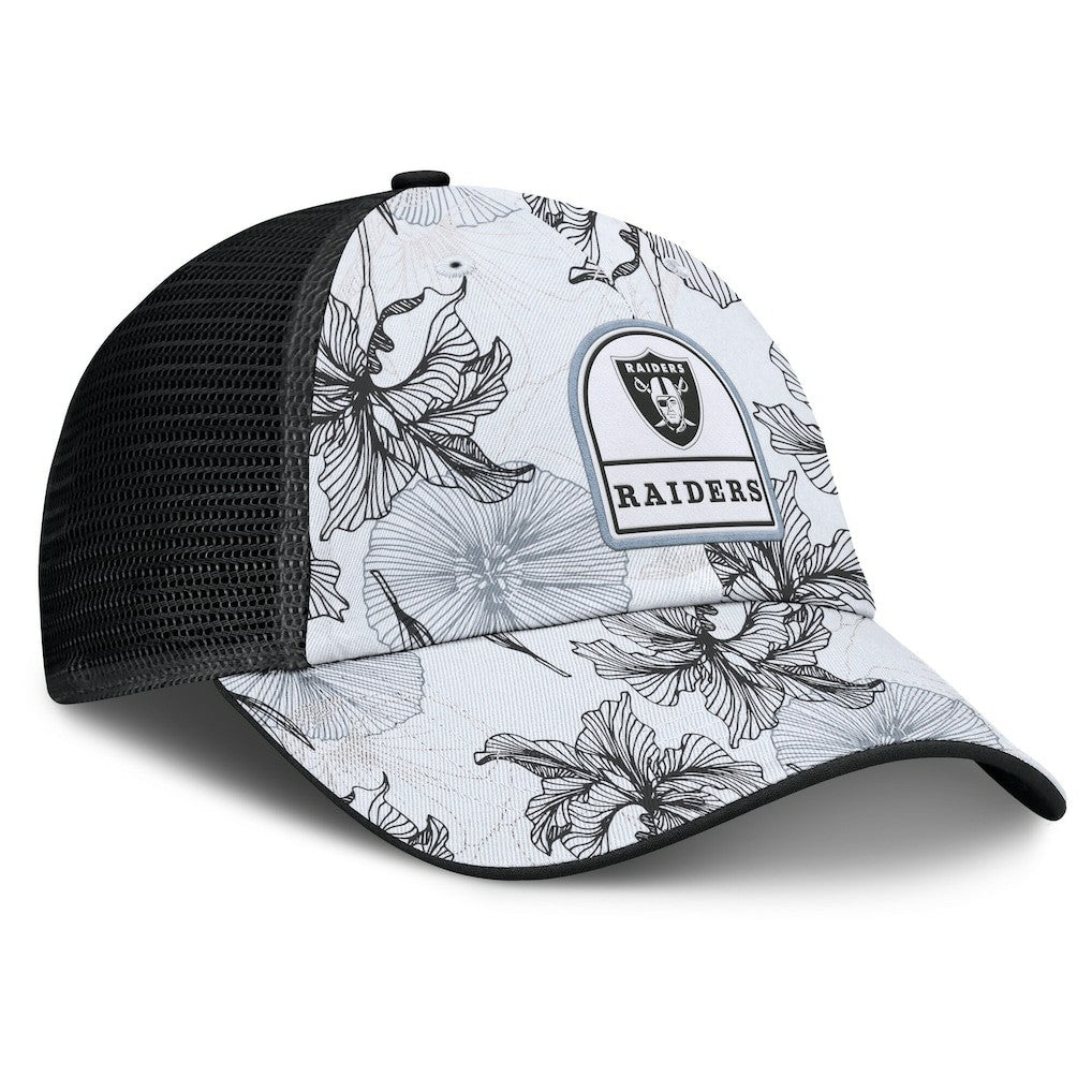 Tropical Adjustable Trucker Hat - Las Vegas Raiders