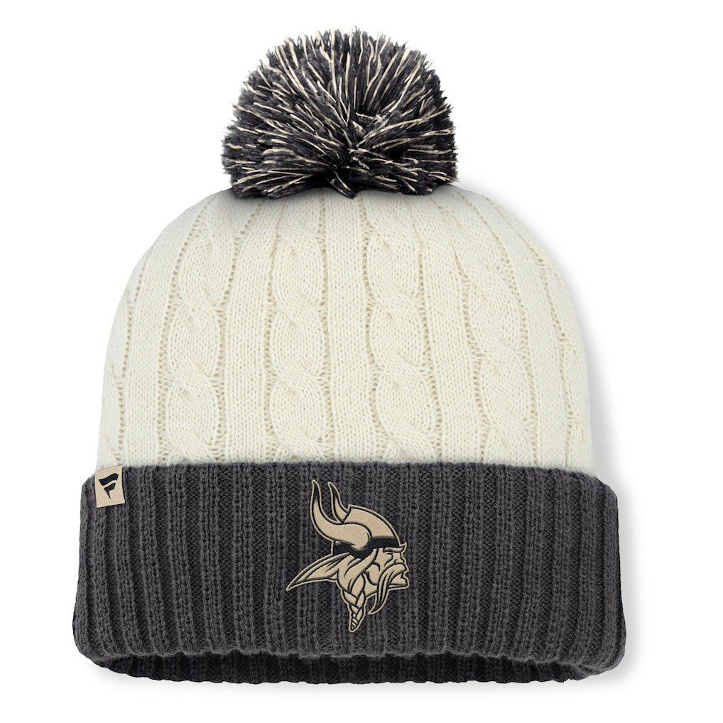 Women's Coaxial Cuffed Knit Hat with Pom - Minnesota Vikings
