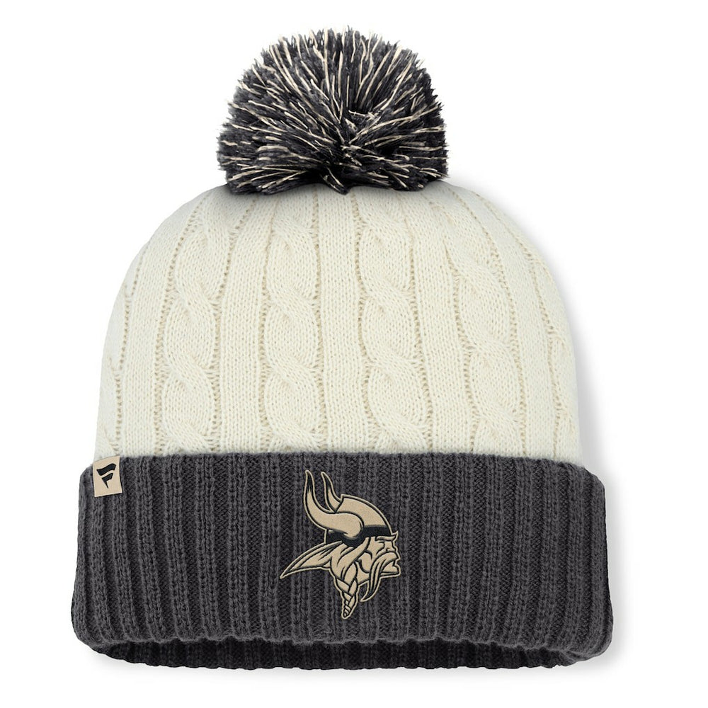 Women's Coaxial Cuffed Knit Hat with Pom - Minnesota Vikings