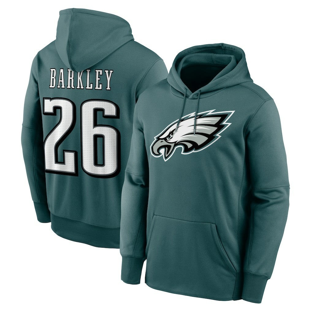 Saquon Barkley  Player Name & Number Therma Hoodie - Philadelphia Eagles
