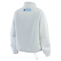 NHL Gray Utah Mammoth WEAR by Erin Andrews Women's Polar Fleece Quarter-Zip Jacket