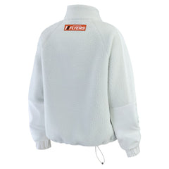 NHL Gray Philadelphia Flyers WEAR by Erin Andrews Women's Polar Fleece Quarter-Zip Jacket