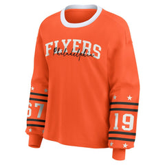 NHL Orange Philadelphia Flyers WEAR by Erin Andrews Women's Long-Sleeve Sport T-Shirt