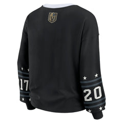NHL Black Vegas Golden Knights WEAR by Erin Andrews Women's Long-Sleeve Sport T-Shirt