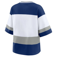 NHL Blue/White Tampa Bay Lightning WEAR by Erin Andrews Women's Jersey Style Tee