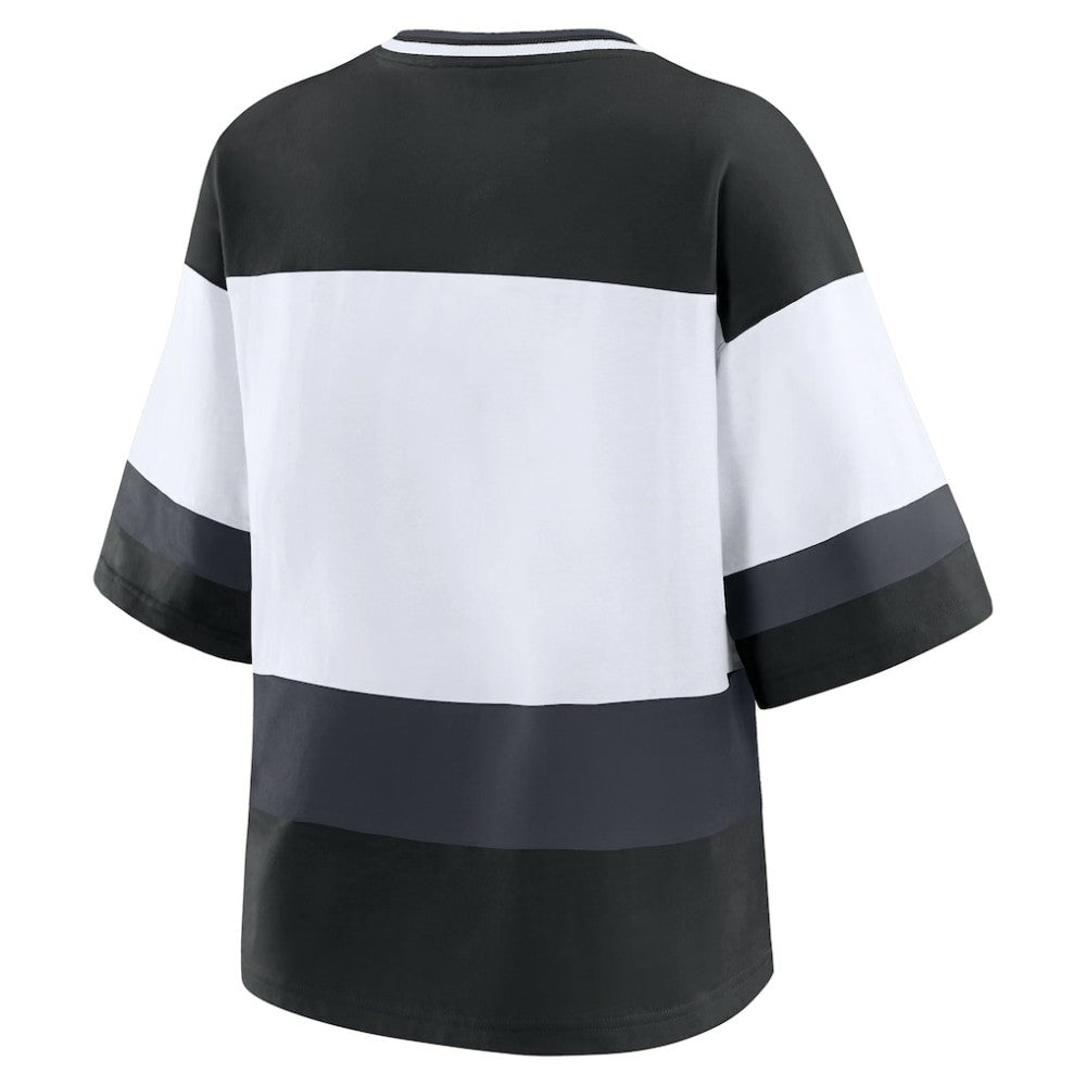 NHL Black/White Vegas Golden Knights WEAR by Erin Andrews Women's Jersey Style Tee