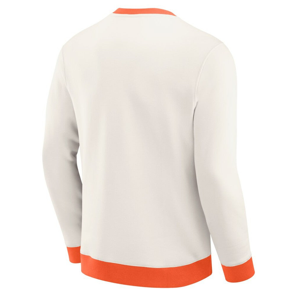 NHL Cream Philadelphia Flyers Darius Rucker Collection by Fanatics Colorblock Pullover Sweatshirt