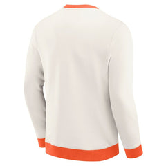 NHL Cream Philadelphia Flyers Darius Rucker Collection by Fanatics Colorblock Pullover Sweatshirt