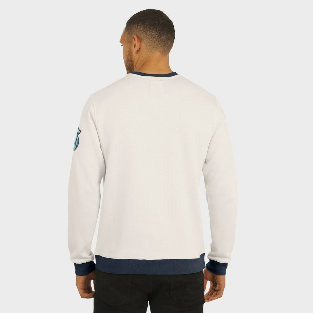 NHL Cream Seattle Kraken Darius Rucker Collection by Fanatics Colorblock Pullover Sweatshirt