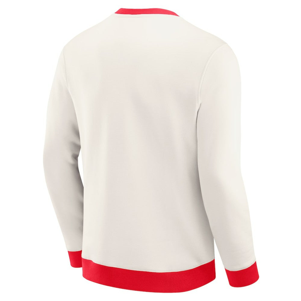 NHL Cream Chicago Blackhawks Darius Rucker Collection by Fanatics Colorblock Pullover Sweatshirt