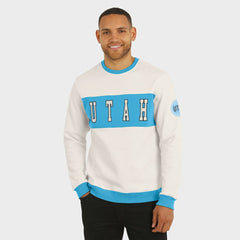 NHL Cream Utah Hockey Club Darius Rucker Collection by Fanatics Colorblock Pullover Sweatshirt