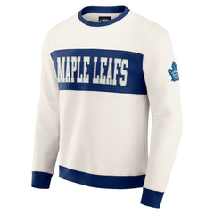 NHL Cream Toronto Maple Leafs Darius Rucker Collection by Fanatics Colorblock Pullover Sweatshirt