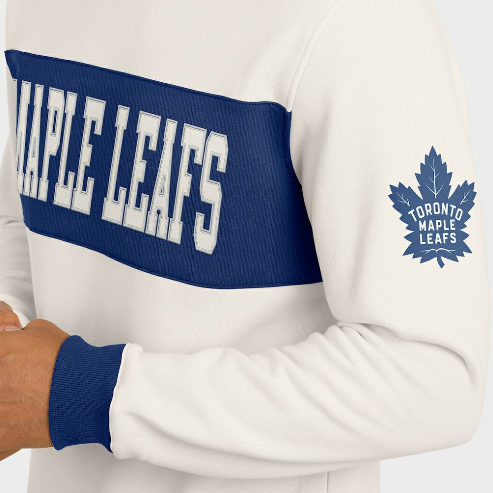 NHL Cream Toronto Maple Leafs Darius Rucker Collection by Fanatics Colorblock Pullover Sweatshirt