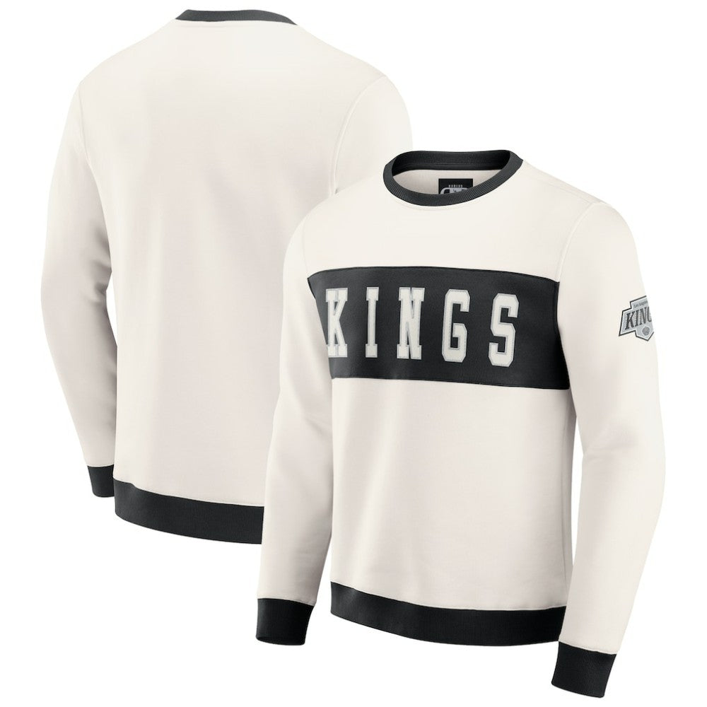 NHL Cream Los Angeles Kings Darius Rucker Collection by Fanatics Colorblock Pullover Sweatshirt