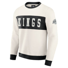 NHL Cream Los Angeles Kings Darius Rucker Collection by Fanatics Colorblock Pullover Sweatshirt
