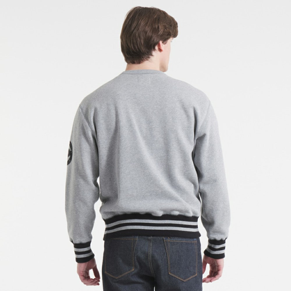 NHL Athletic Heather Gray Montreal Canadiens Todd Snyder by Fanatics Relaxed Canadian Fleece Crew