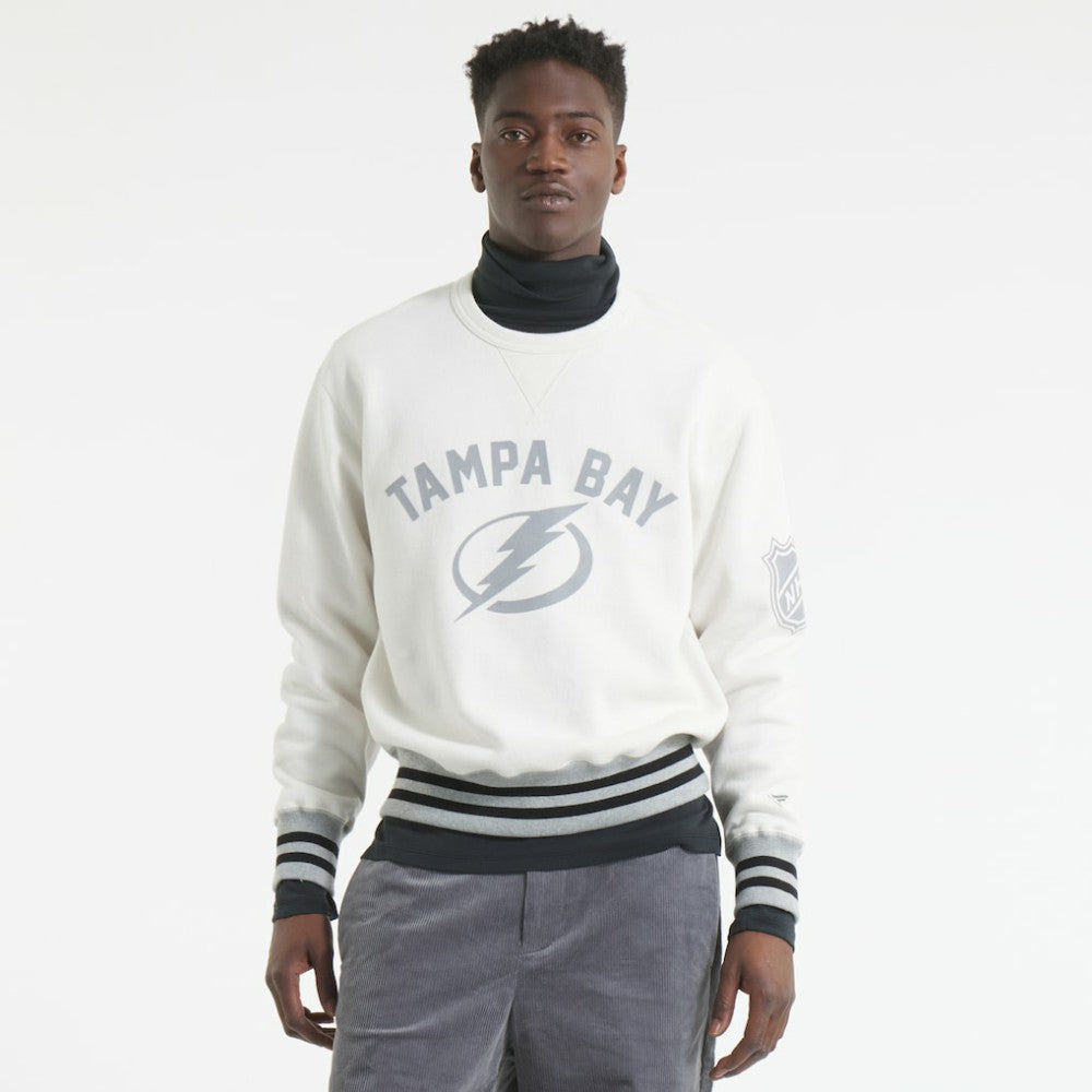 NHL Heather Gray Tampa Bay Lightning Todd Snyder by Fanatics Relaxed Canadian Fleece Crew