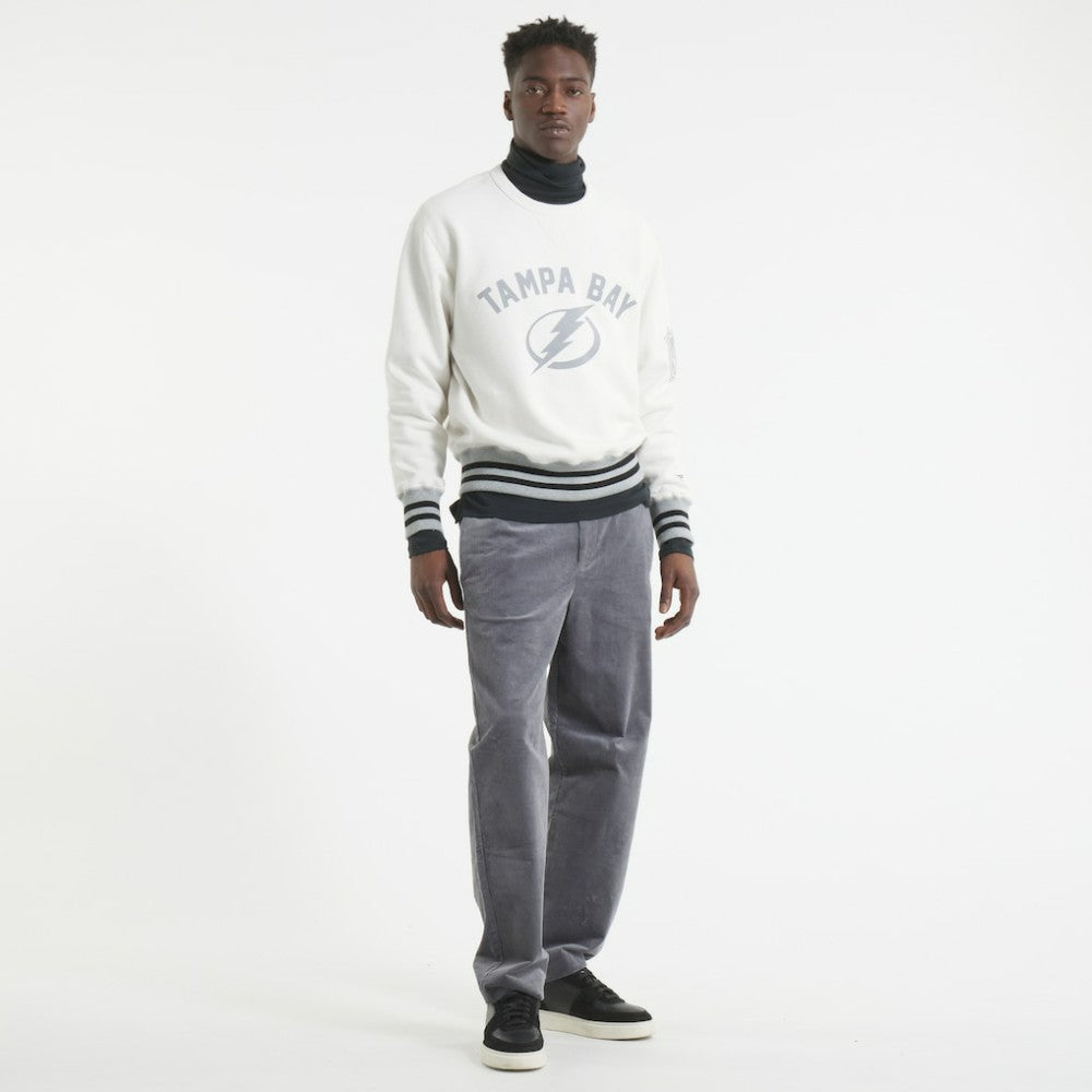 NHL Heather Gray Tampa Bay Lightning Todd Snyder by Fanatics Relaxed Canadian Fleece Crew