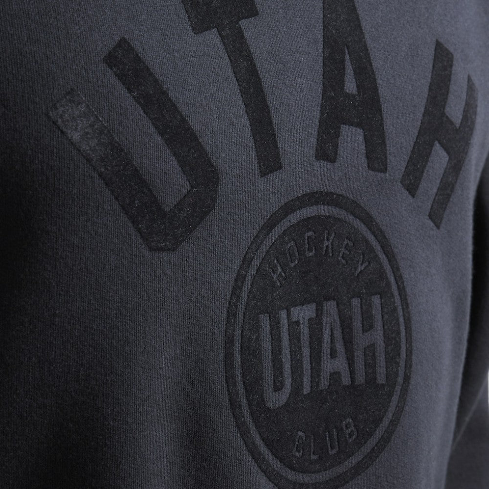 NHL Black Utah Mammoth Todd Snyder by Fanatics Relaxed Canadian Fleece Crew