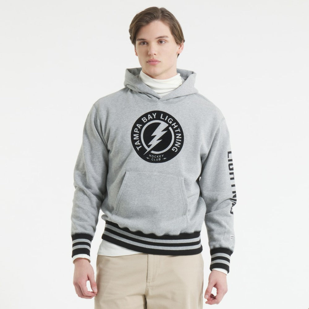 NHL Athletic Heather Gray Tampa Bay Lightning Todd Snyder by Fanatics Relaxed Canadian Fleece Hoodie
