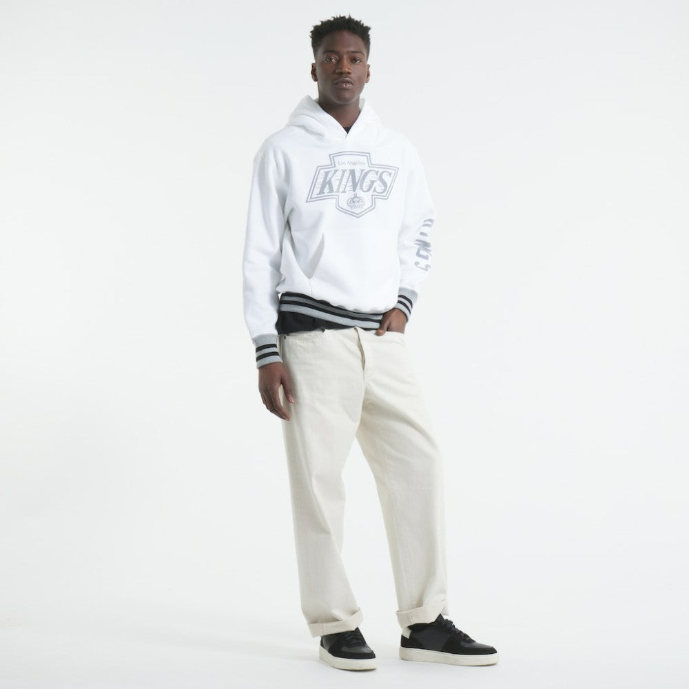 NHL White Los Angeles Kings Todd Snyder by Fanatics Relaxed Canadian Fleece Hoodie