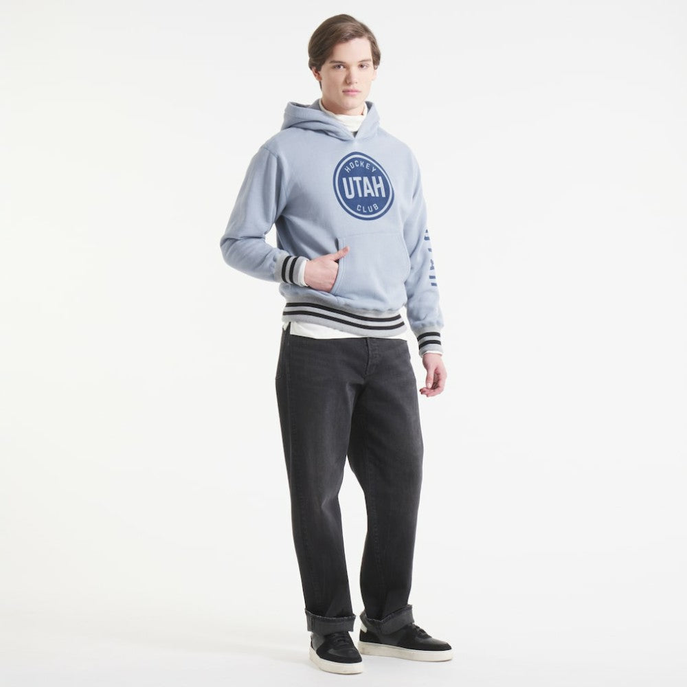 NHL Gray Utah Mammoth Todd Snyder by Fanatics Relaxed Canadian Fleece Hoodie